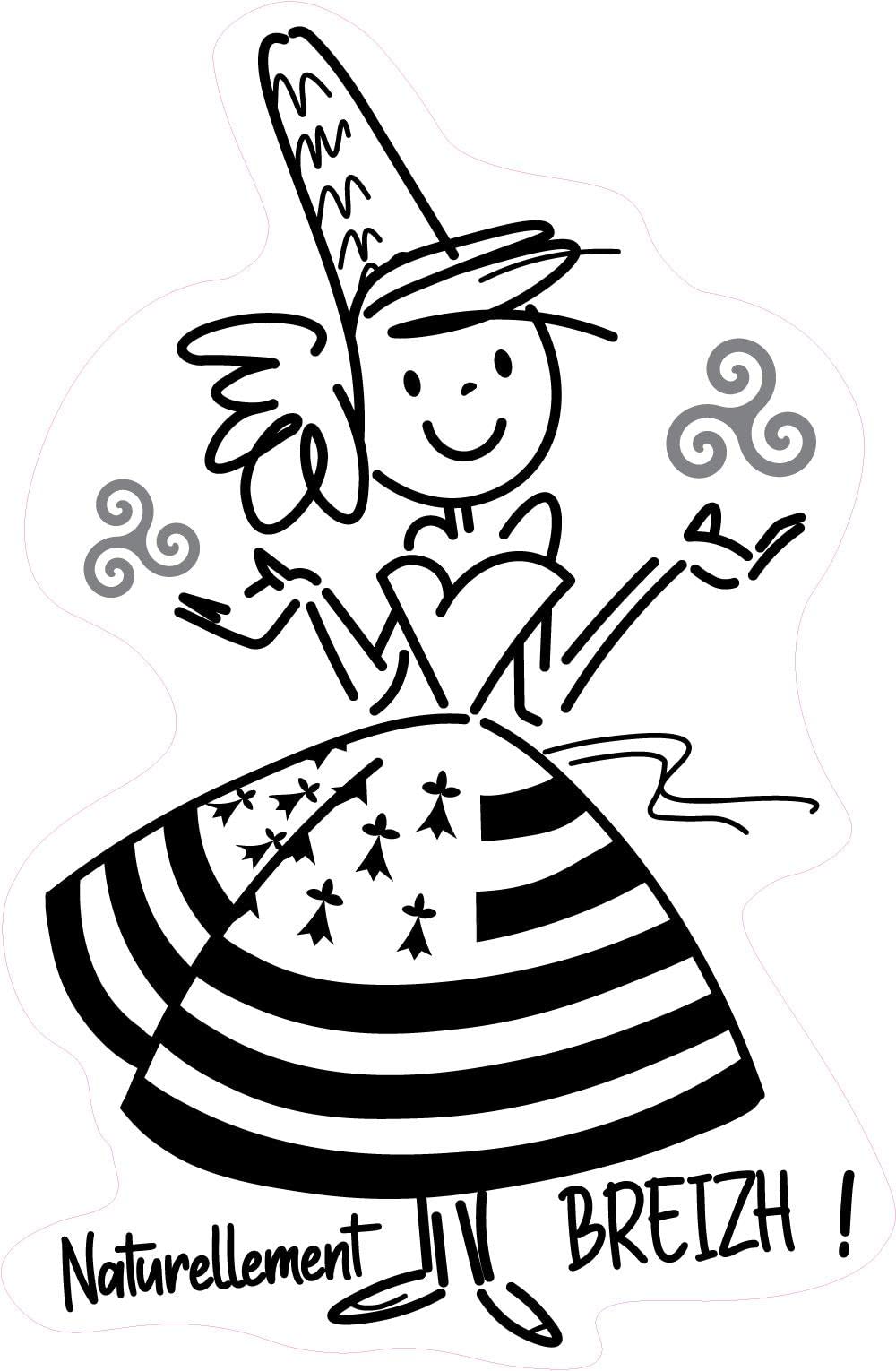 Sticker Scarface Produit Breton Breizh Gwenn Ha Du Identification Produit Envoi Colis Autocollant Sticker Logo879 Drapeau Breton