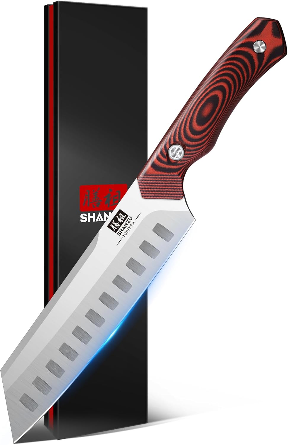 SHAN ZU 7-inch santoku knife with G-10 handle