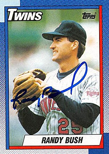 Sports Memorabilia Autograph Warehouse 245041 Randy Bush Autographed Baseball Card - Minnesota Twins 1989 Topps - No. 747