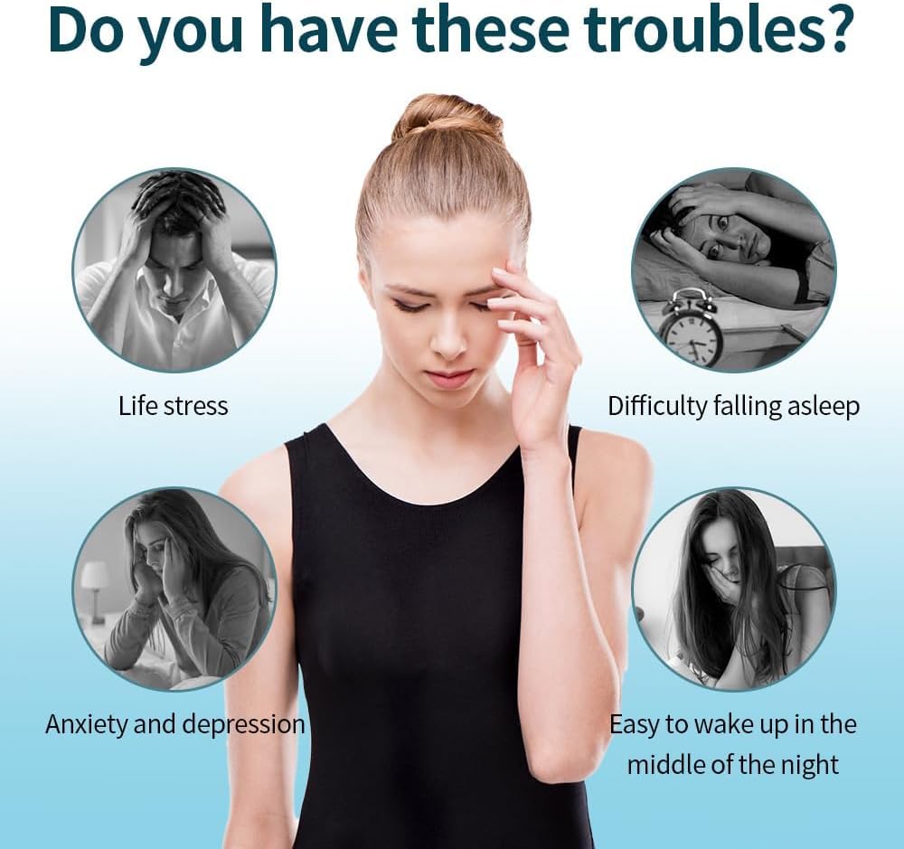 Dispositivo di Aiuto per il Sonno con Clip Auricolari, Tecnologia Microcorrente CES, Ricaricabile via USB, Alivia Ansia e Stanchezza, Promuove Sonno Profondo