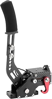 Sim Racing Handbrake Pc,Sim Racing Handbrake,14Bit Handbrake,14 Bit PC USB Handbrake Hand Brake System for Racing Games G25/27/29 T500 T300 FANATECOSW Lfs DIRT RALLY Red with Clamp