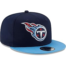 New Era NFL 9FIFTY 2-Tone Adjustable Snapback Hat Cap One Size Fits All (Tennessee Titans)