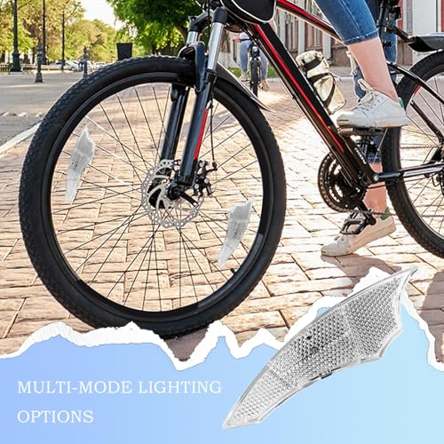 Luces de radio de seguridad y lámpara decorativa para rueda de bicicleta en viajes de noche 3