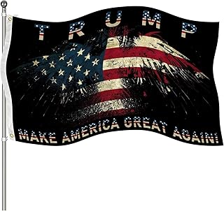 Trump 2025 Flag 3x5 Ft Outdoor Trump Make America Great Again Flags Vivid Color Clear Pattern Reinforcement Sewing Durable...
