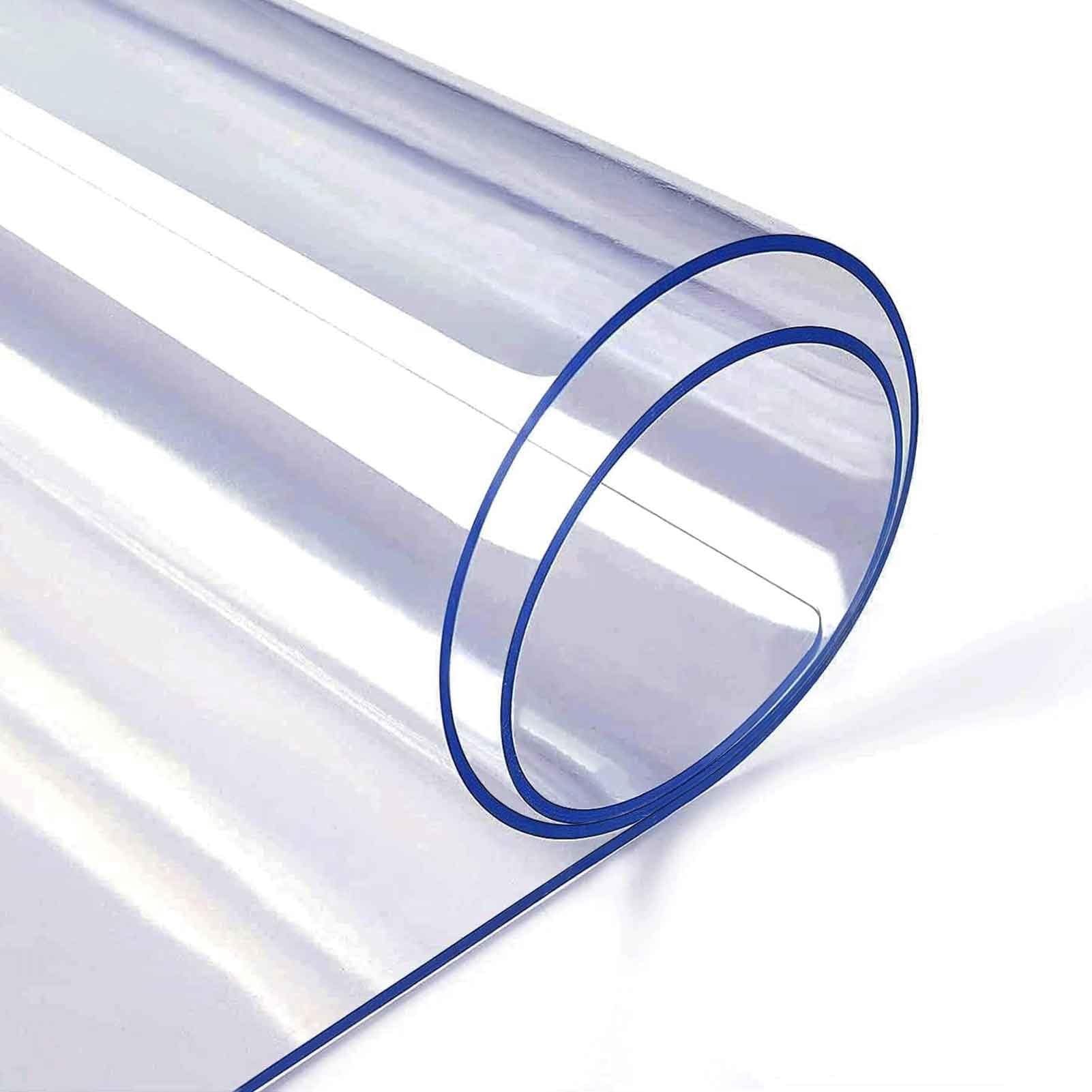 Ochraniacz stołu z tworzywa PVC o grubości 2 mm, przezroczysty, wodoodporny, plastikowy pokrowiec na stół jadalny, wytrzymały, łatwy do czyszczenia, przezroczysty obrus(100x200cm)