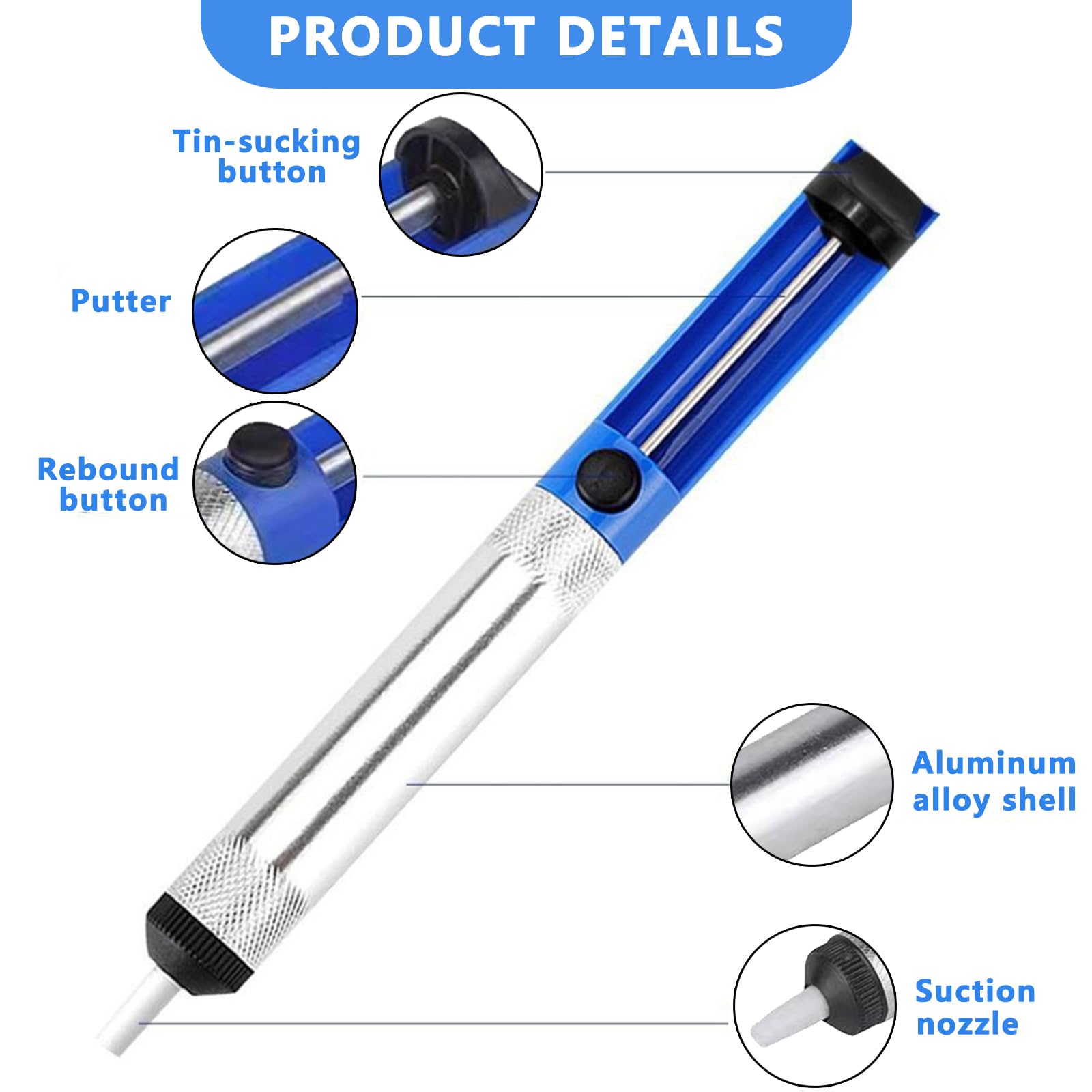 Desoldering Pumps, Antistatic Desoldering Pump, Vacuum Soldering - Image 2
