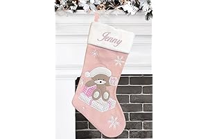 Personalized Christmas Stockings for Girls – Baby Girl Stocking – Embroidered Name