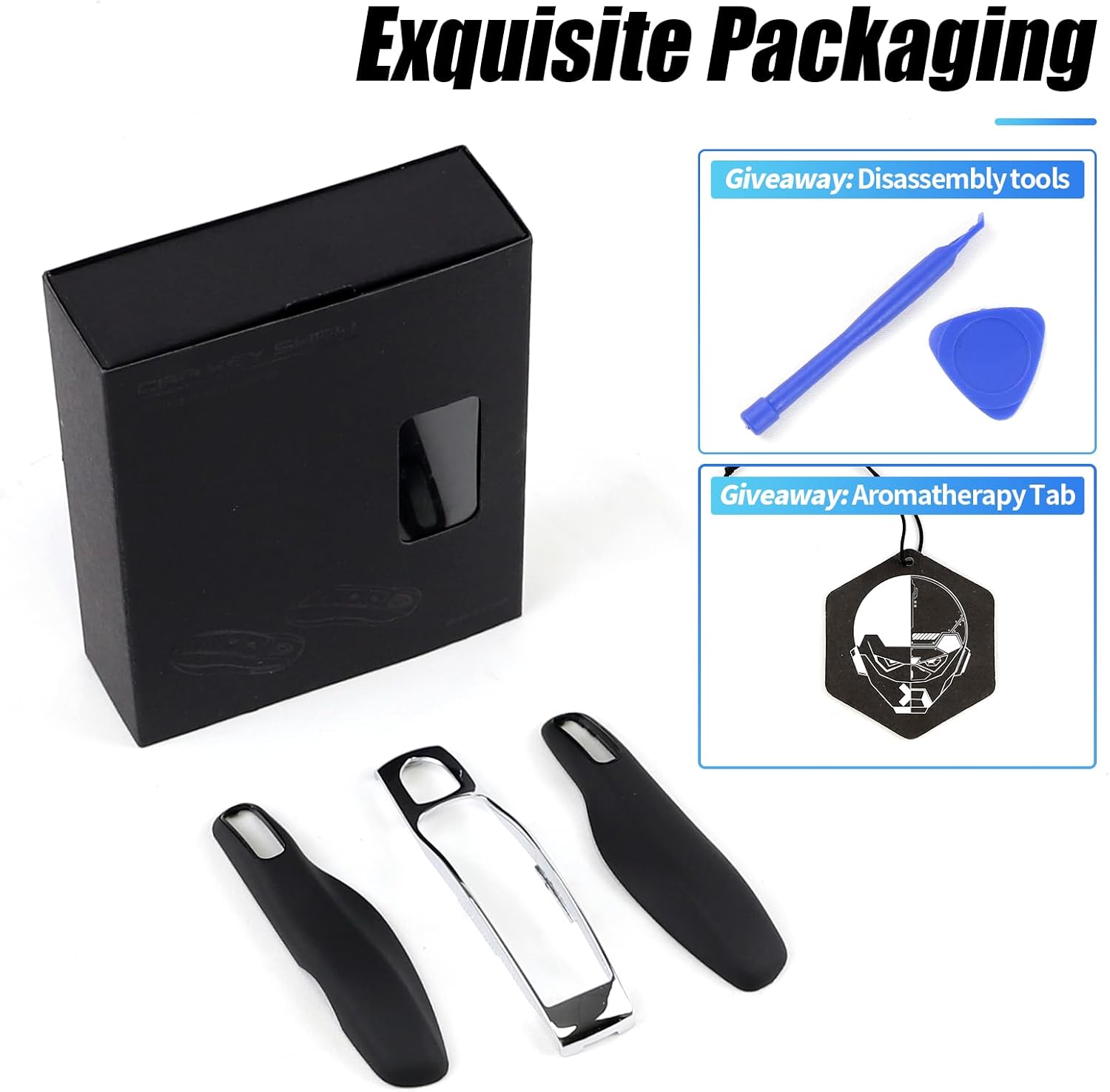 Black Key Fob Cover Leather Compatible with Porsche Key Shell Key Fob Shell Replacement Compatible with Porsche Cayenne Panamera 911 718 Macan Boxster Cayman Accessories