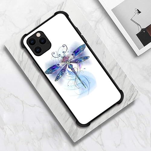 Vista 13 de Funda compatible con iPhone 12/12 Pro, funda de invasión de vaca alienígena OVNI, parte trasera de vidrio templado + funda protectora de silicona
