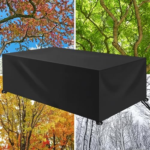 Housse de protection salon étanche et indéchirable pour grande table de jardin