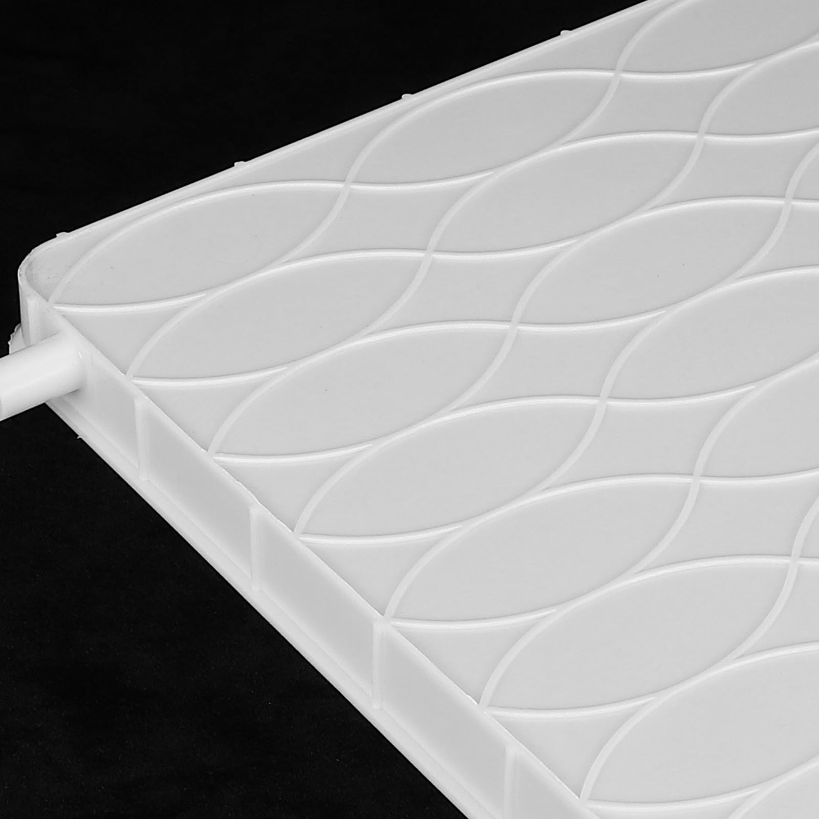 NUOBESTY Bac de Récupération Eau pour Climatiseur Plastique avec Évacuation Latérale Carrée Plateau Anti-goutte et Facile à Installer