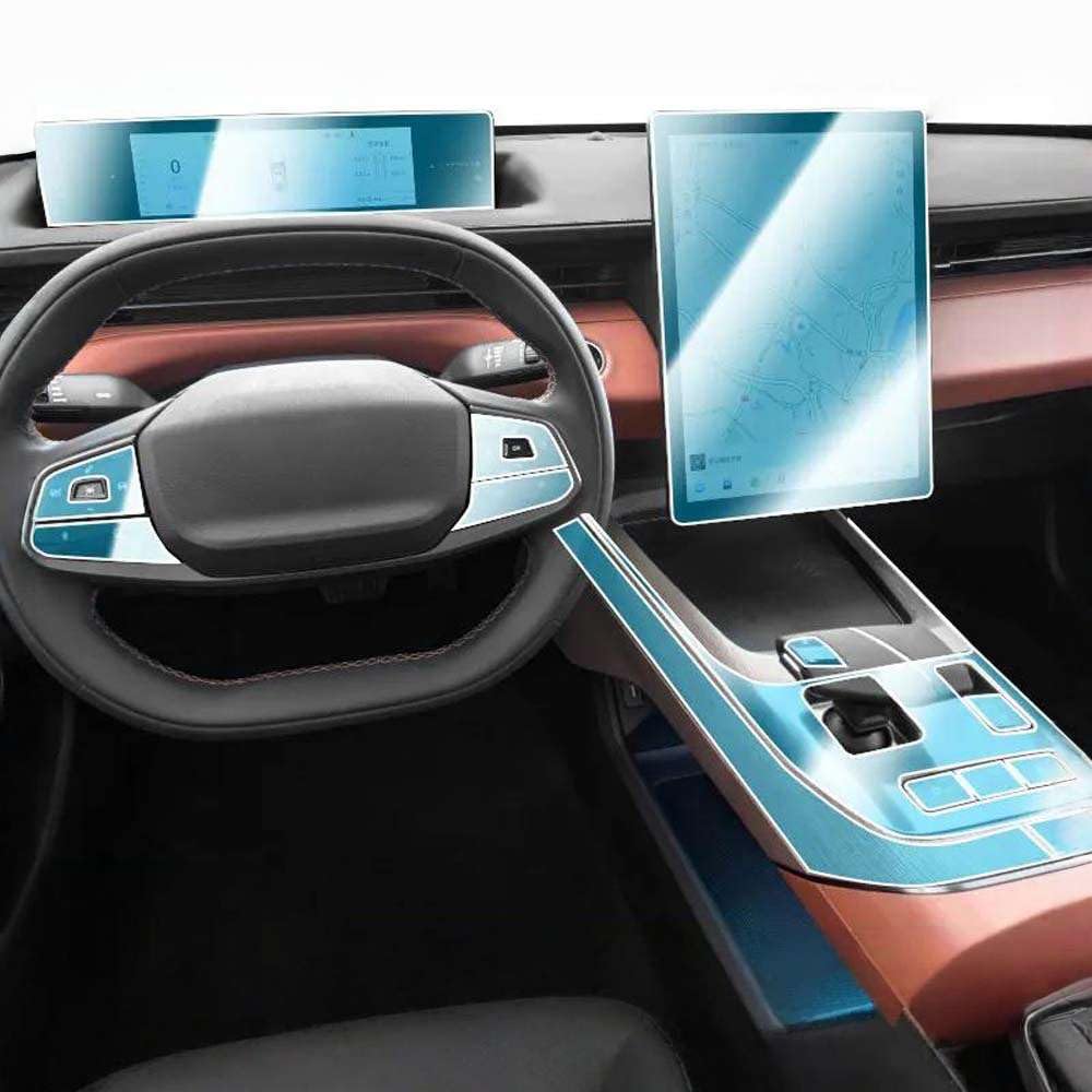 Car Interior Center Console TPU Protective Film, for QIYUAN A05 2025 Anti-Scratch Film Sticker Accessories