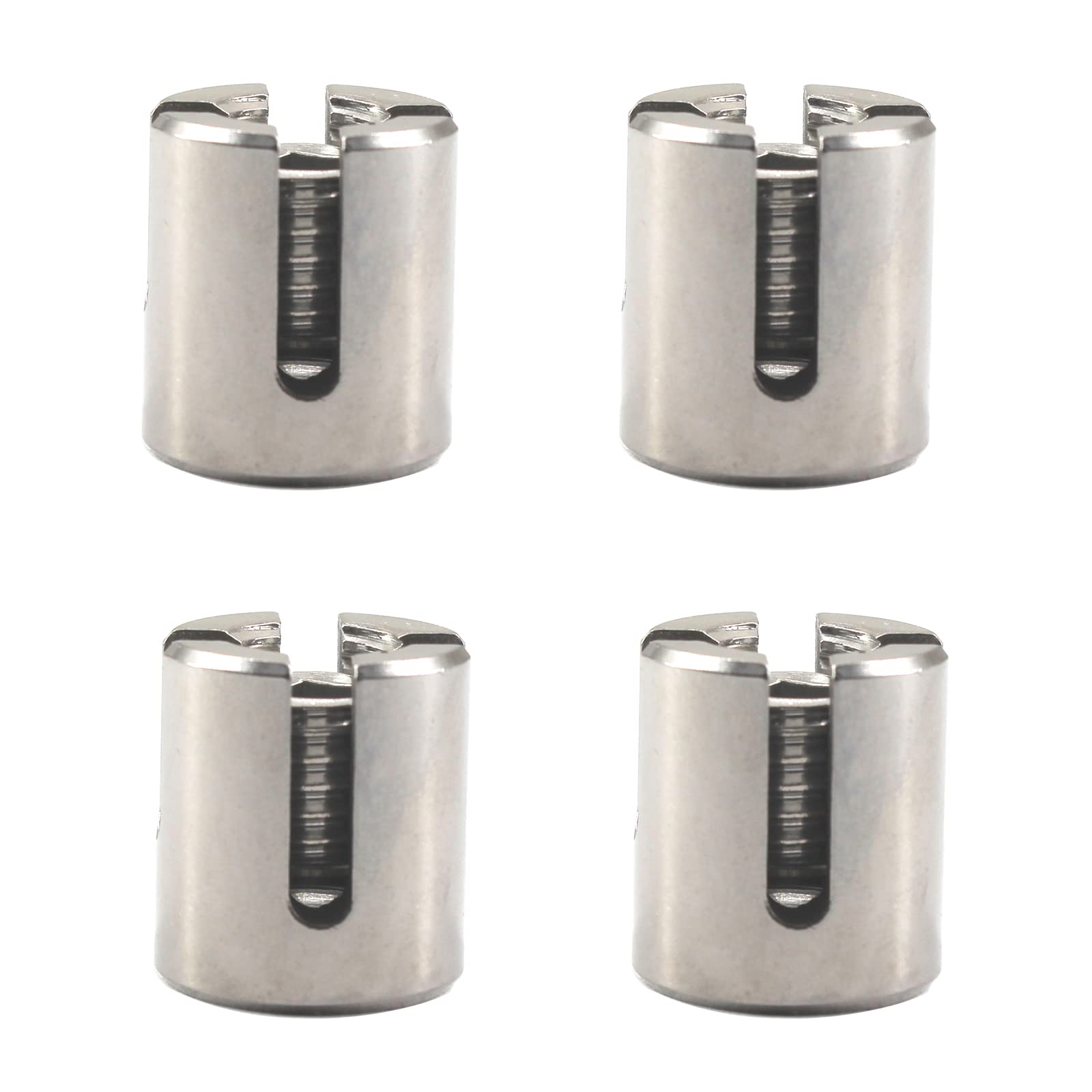 4 Pack Stainless Steel 6mm Cross Cable Clamps Wire Rope Cross Clamp Clips M12x6
