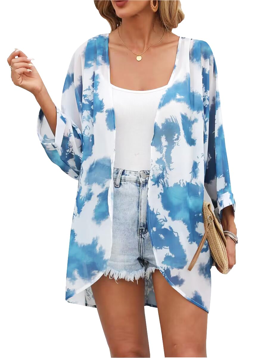 Tribear kimono transparente para mujer.