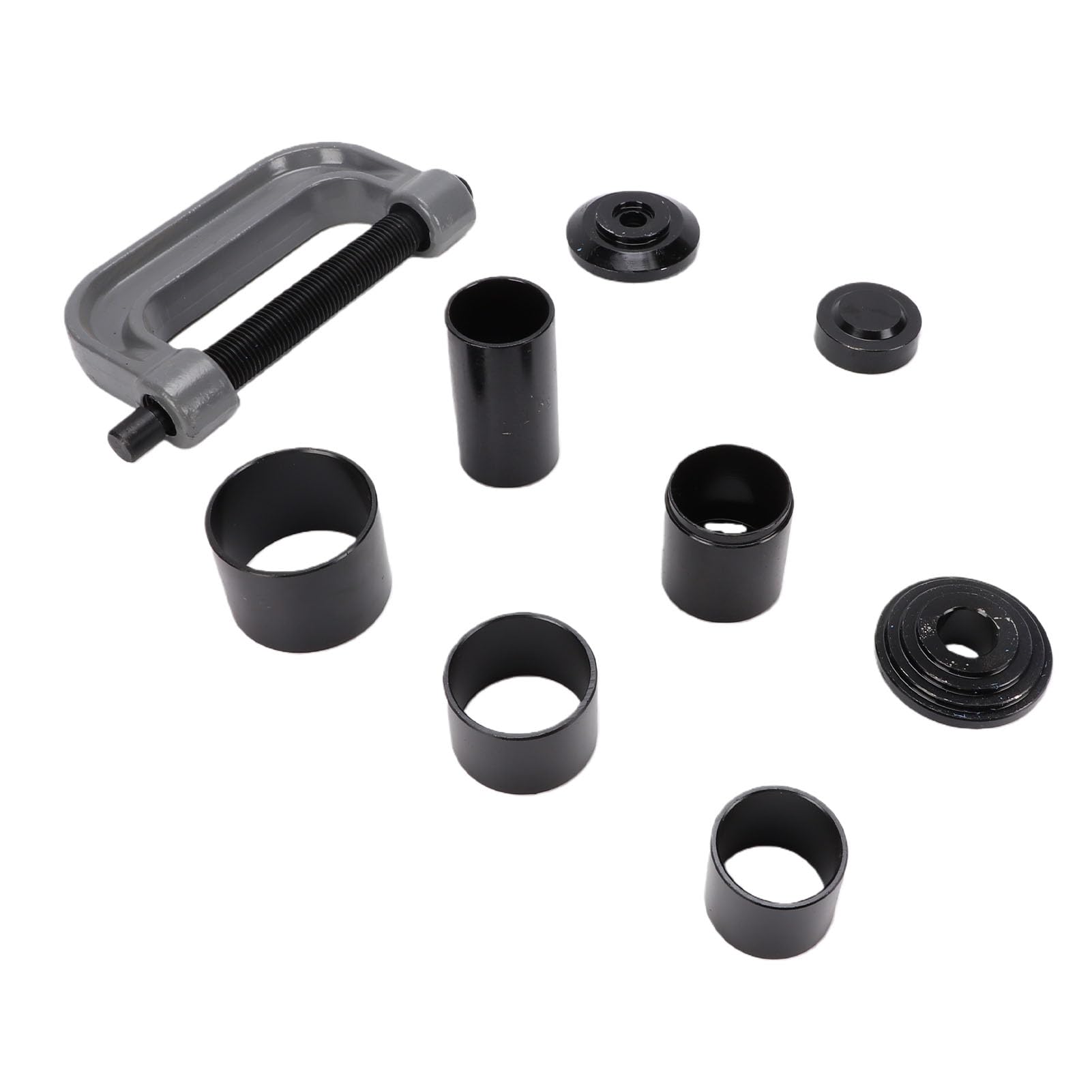 Kit di Pressatura per Giunti Sferici Attrezzo Resistente per Rimozione e Installazione di Giunti a U per Veicoli 2WD e 4WD, Struttura in Acciaio, Set da 9 Pezzi