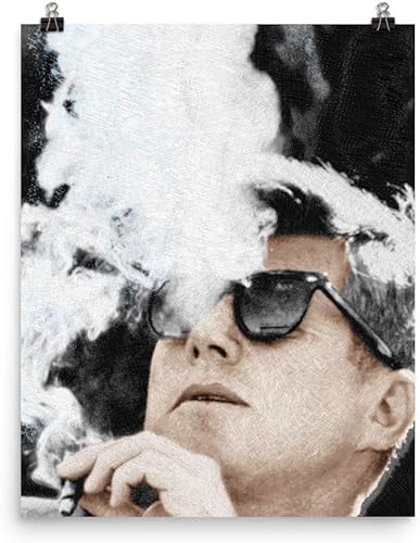 Póster de John F Kennedy Cigar and Sunglasses