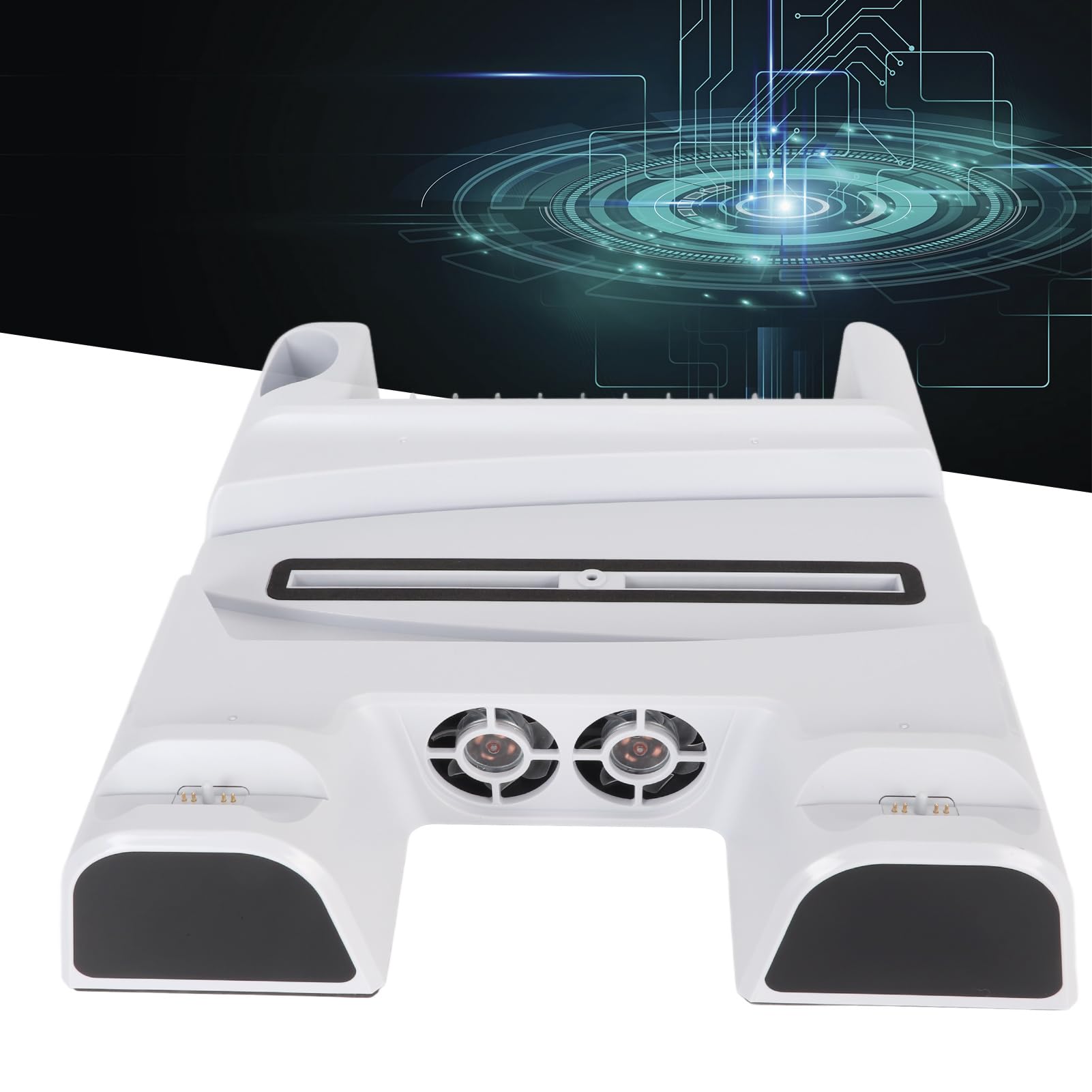 Stazione di Raffreddamento Supporto di Raffreddamento Console Supporto Verticale 3 velocità della Ventola Caricatore Doppio Controller 11 Slot di Gioco Slot per Tel