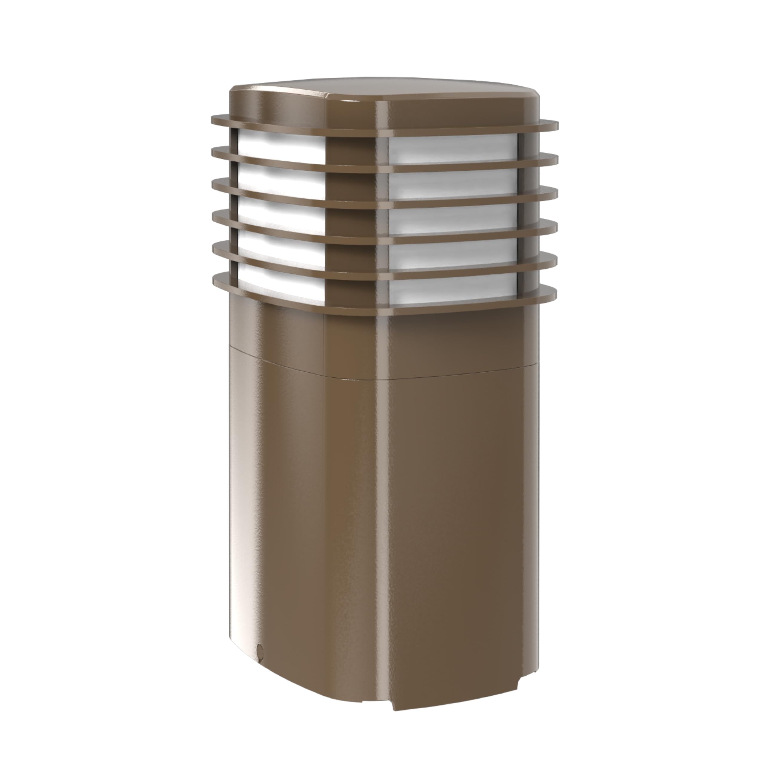 TayMac Bronze Pagoda Light Slide Cover PPPLZ for ParkPost Outdoor Power Enclosure (Required), 600-Lumen 2700K Polycarbonate Post Cap Light for Garden Decor, Seamless Pagoda Lighting Accessory