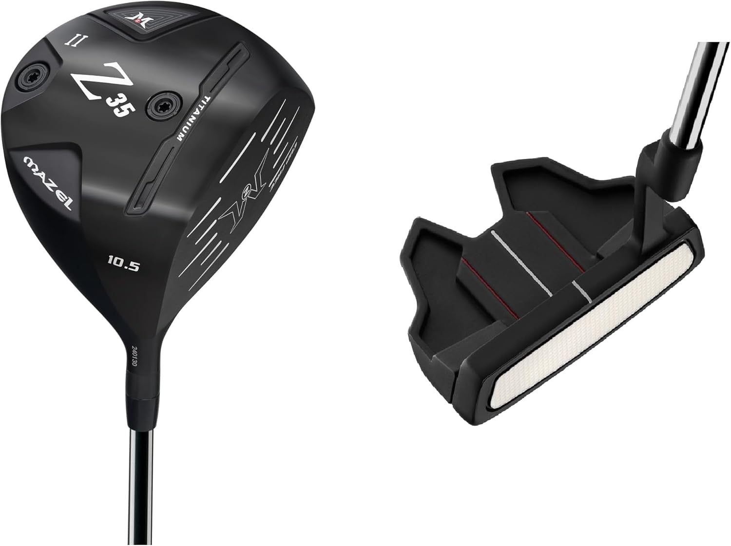 MAZEL Golf Driver Club & Golf Chipper Wedge,Bundle of 2