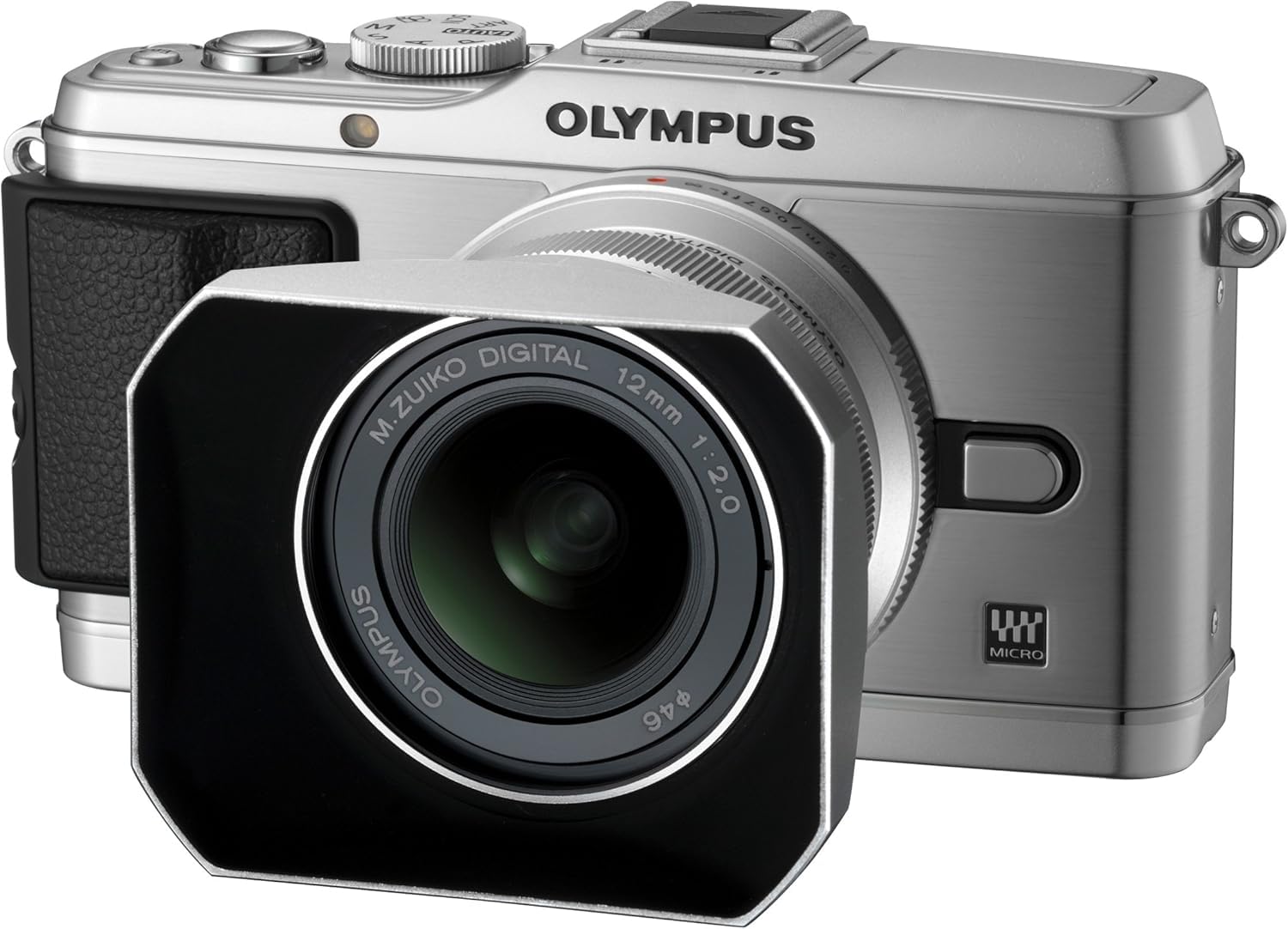 OLYMPUS 12mm F2.0 + LH-48レンズフード保証残10ケ月あり OLYMPUS LH-48 メタルレンズフード ED12mm F2.0用