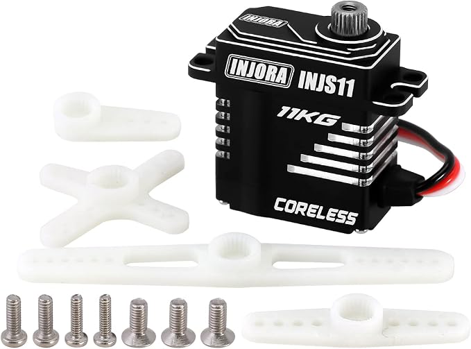 Servo Digital Micro Coreless Metal INJORA para RC 1/18 miniatura 4