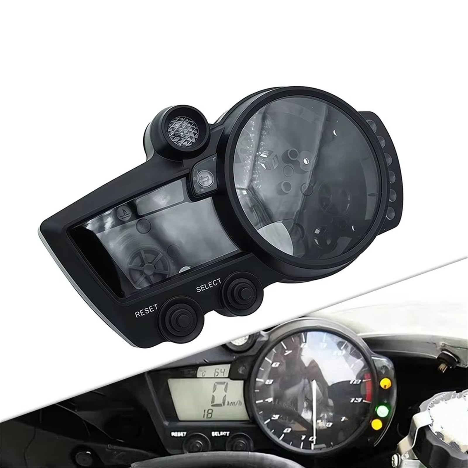 Marco Instrumento Compatible Con Yamaha Para YZF Para R1 2002 R6 2003-2005 Para R6S 2008-2010 Cubierta La Carcasa Del Indicador Instrumentos