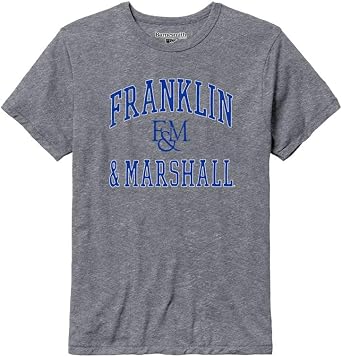 Barnesmith NCAA Unisex Short-Sleeve T-Shirt, Premium Tri-Blend, Collegiate Logo, Grey