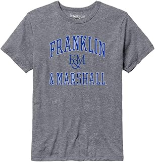 Barnesmith NCAA Unisex Short-Sleeve T-Shirt, Premium Tri-Blend, Collegiate Logo, Grey