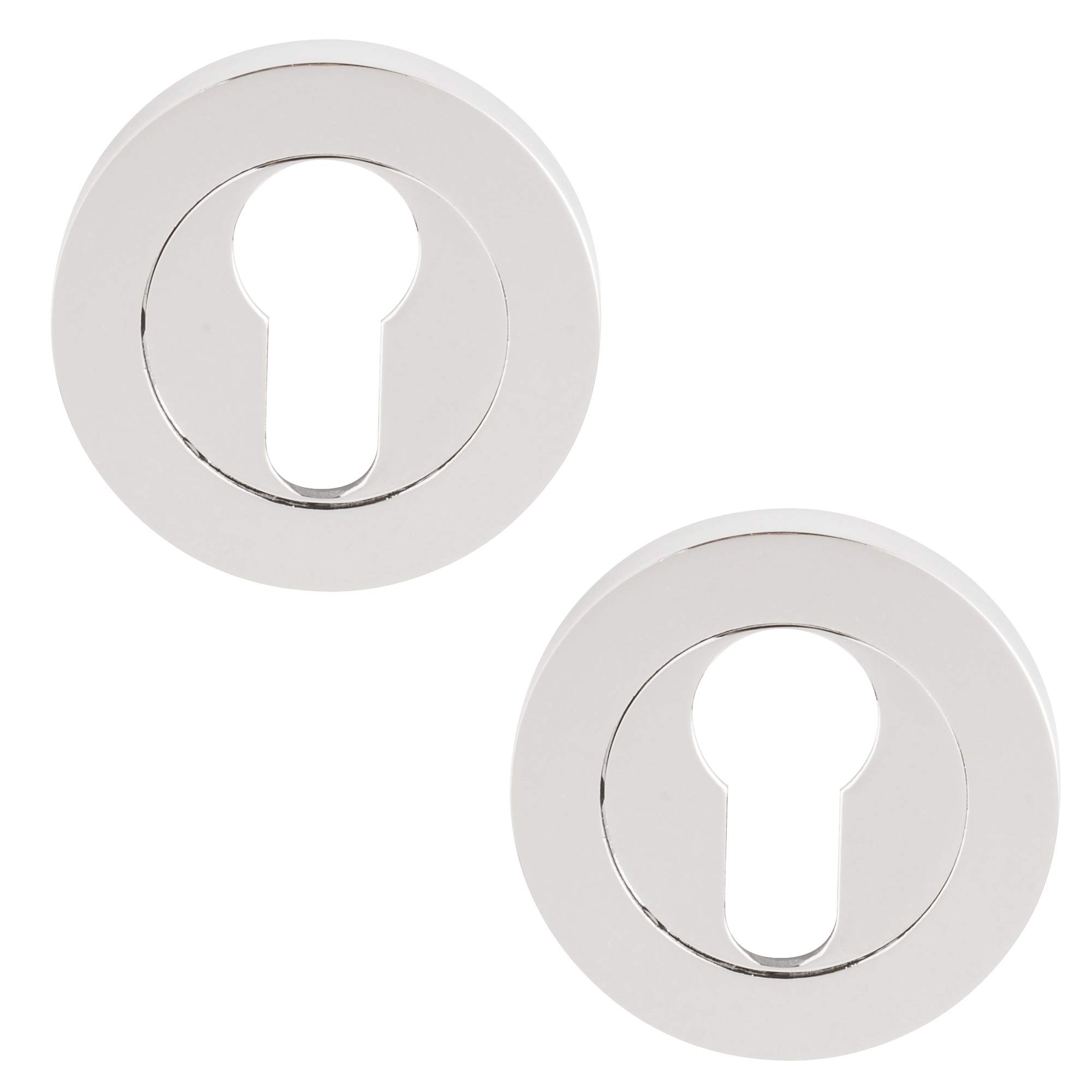 Excel Architectural Polished Chrome 3683 Euro Escutcheon (Pair) - Pcp