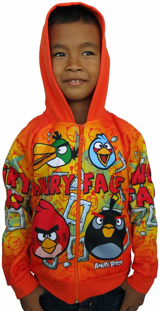 This Is My Angry Face - Hooded Jacket - Orange