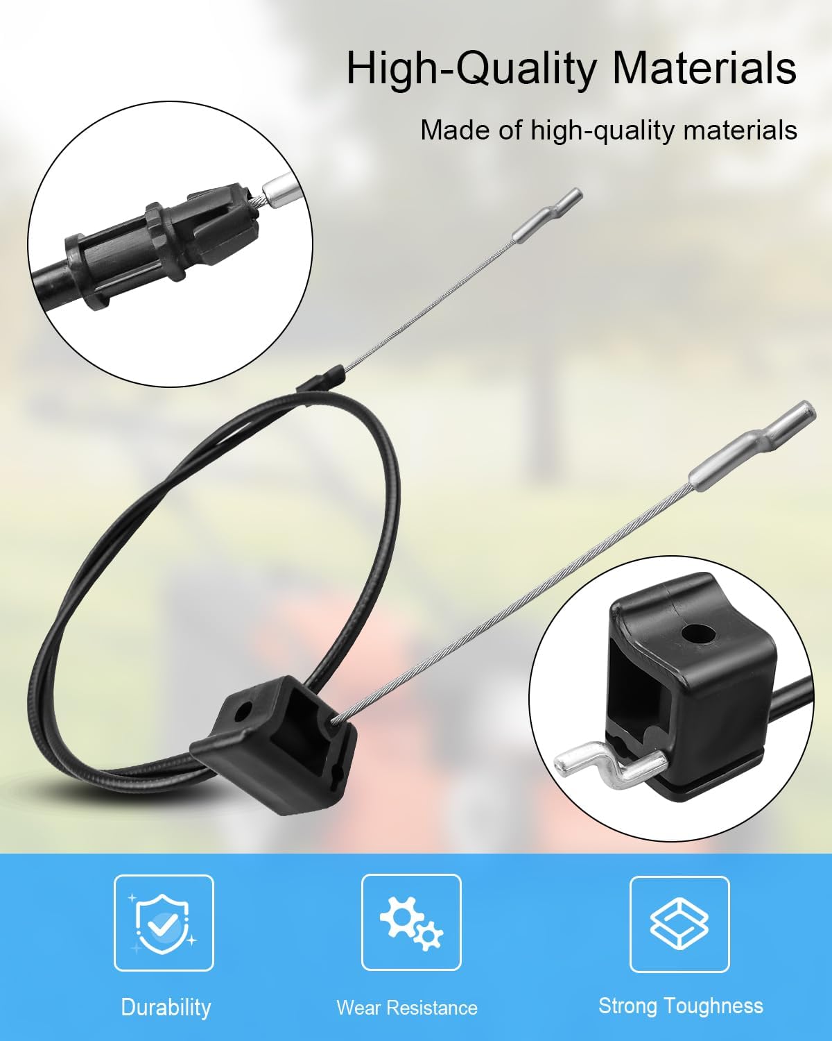 133-8109 Lawn Mower Brake Cable Actuation 20" Rear Bagging&22" Fit for Toro Lawn Mower Model 20339 20377 20378 21379 20954 20959 21761, Shifting Gear Selector Cable Replace 112-8818