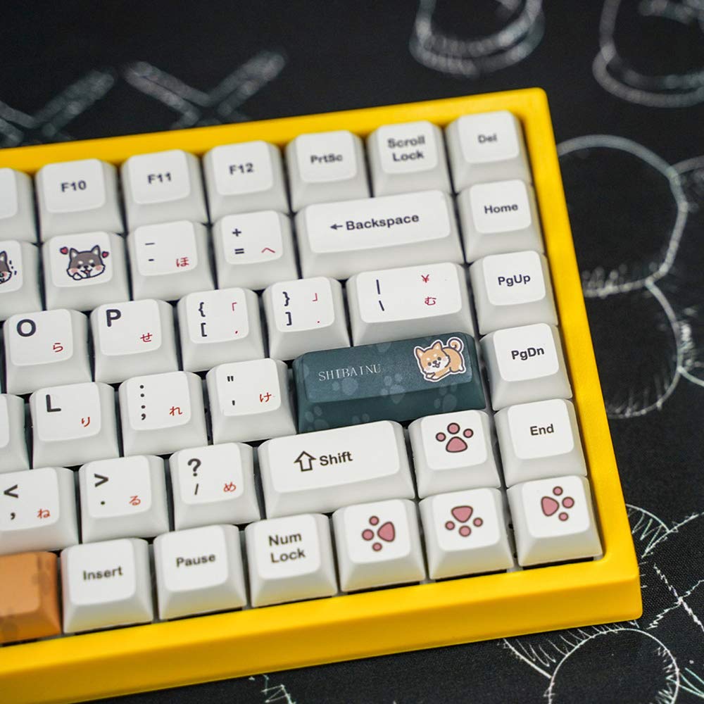 Amazon | 柴犬犬骨デザインXDA PBTキーキャップチェリースイッチ