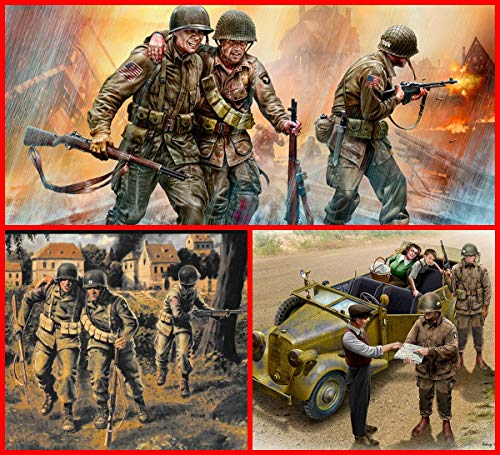 Paratroopers américains Masterbox série 3, kit plastique 1/35 haute précision
