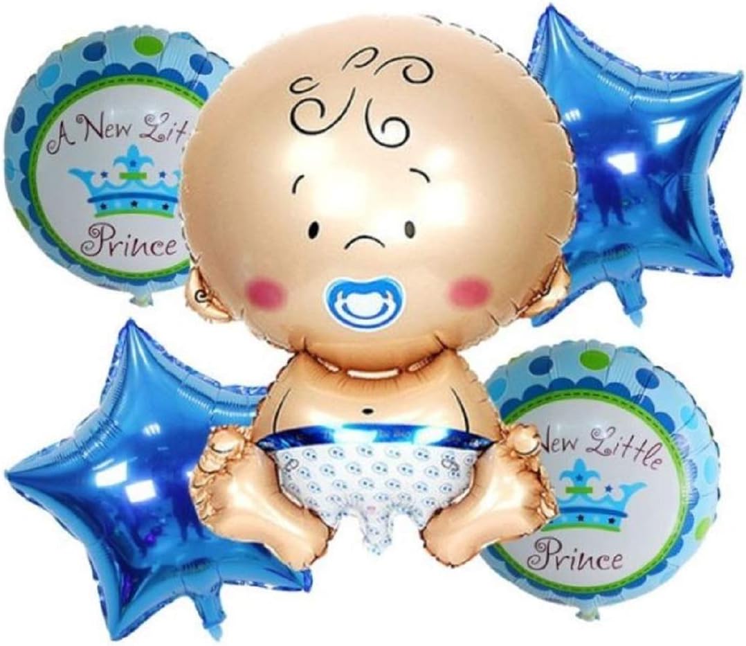 it’s a boy crawling shape large big foil helium balloons for party decorations in theme baby shower welcome baby newborn babies items materials set pack