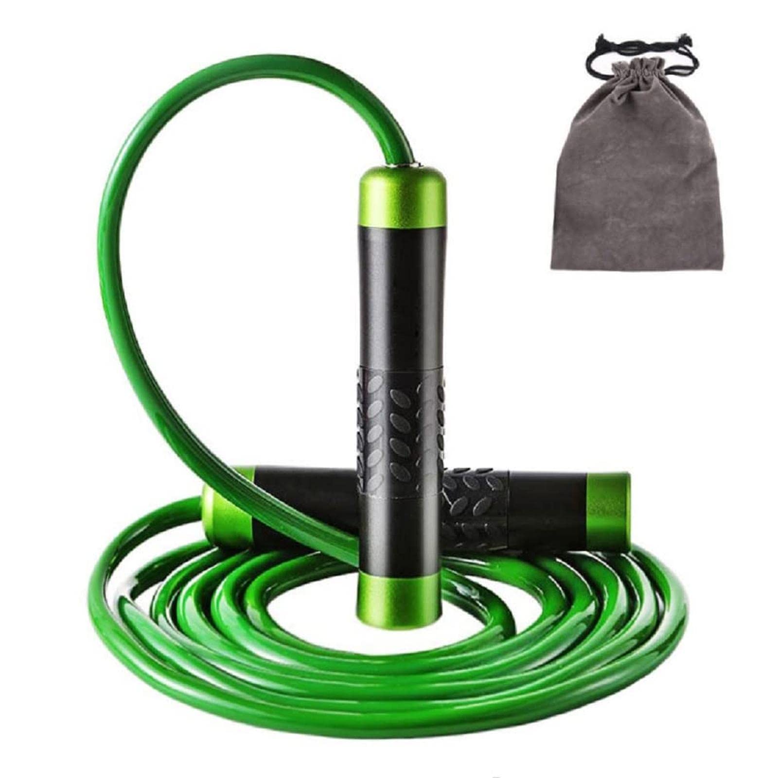 トレーニング用 3M長さ調整可 縄跳び 太さ1CM重いロープ 高速回転 ジャンプロープ ダイエット用 筋トレ用 エクササイズフィットネス ボクシング練習用 有酸素トレーニング 男女兼用