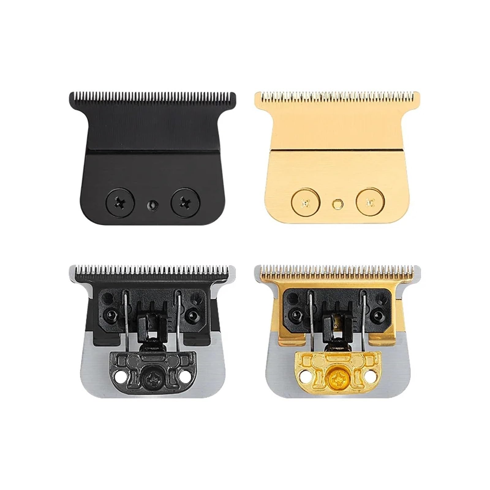 eufeifeiegds FX707 Friseur-Haarschneidemaschine, Ersatzklingen, Feder und Kunststoffplatte for FX787 FX726, Haarschneider, Zubehör, DIY-Teile(Gold Set B)