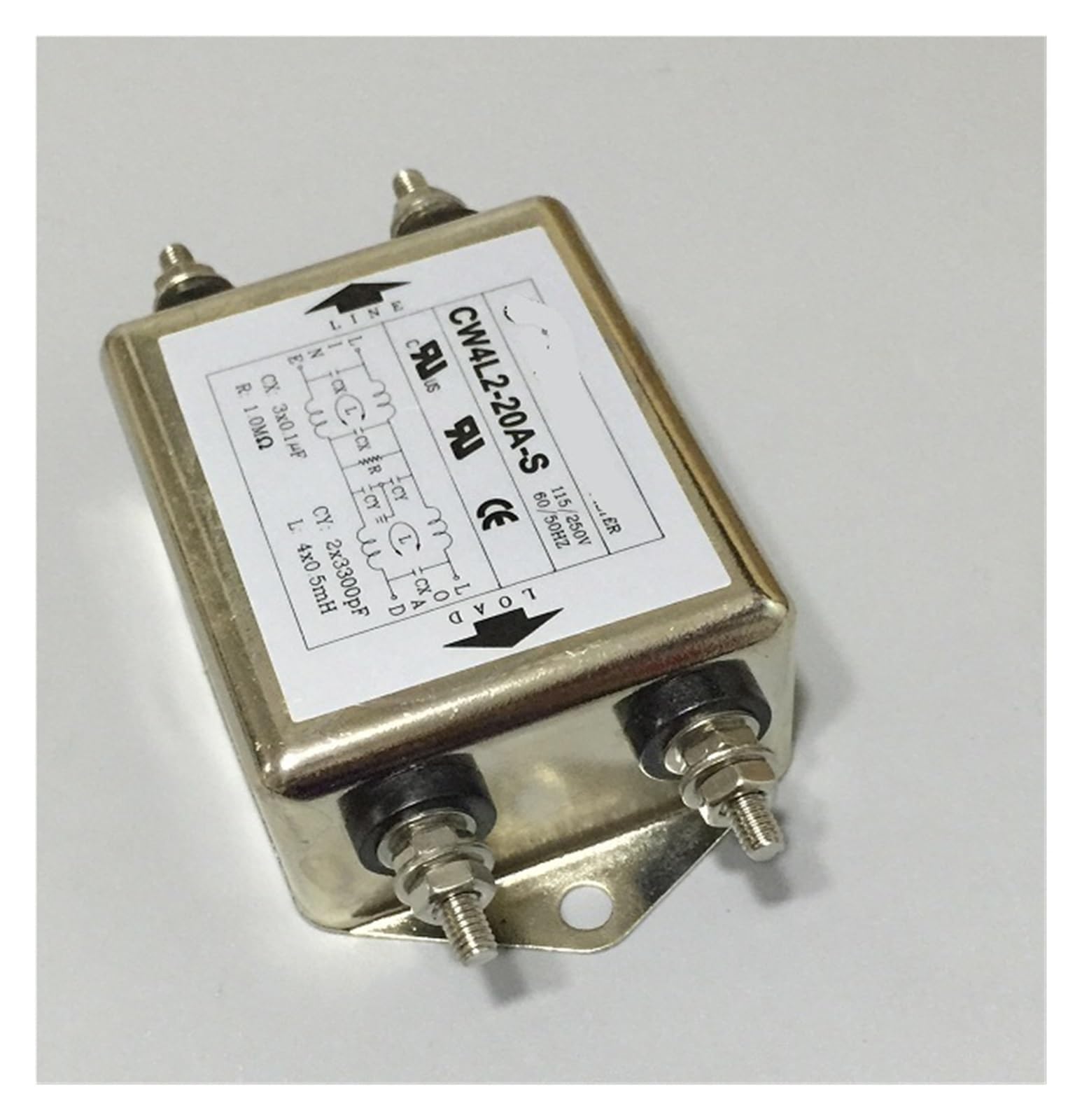 YTMJPQQJI Power Filter CW4L2-20A-S Dual Filter AC DC CW4L2-10A-S(10A)