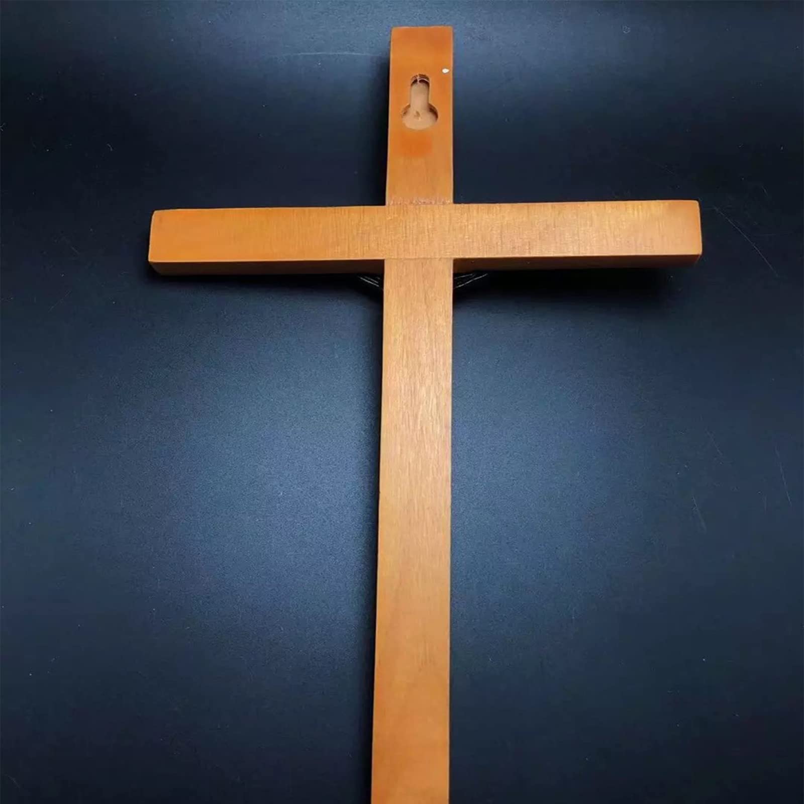 Croix En Bois Avec Cœur En époxy - Cadeau D'encouragement Chrétien - Portable Et Réconfortant - Idée Cadeau Religieux