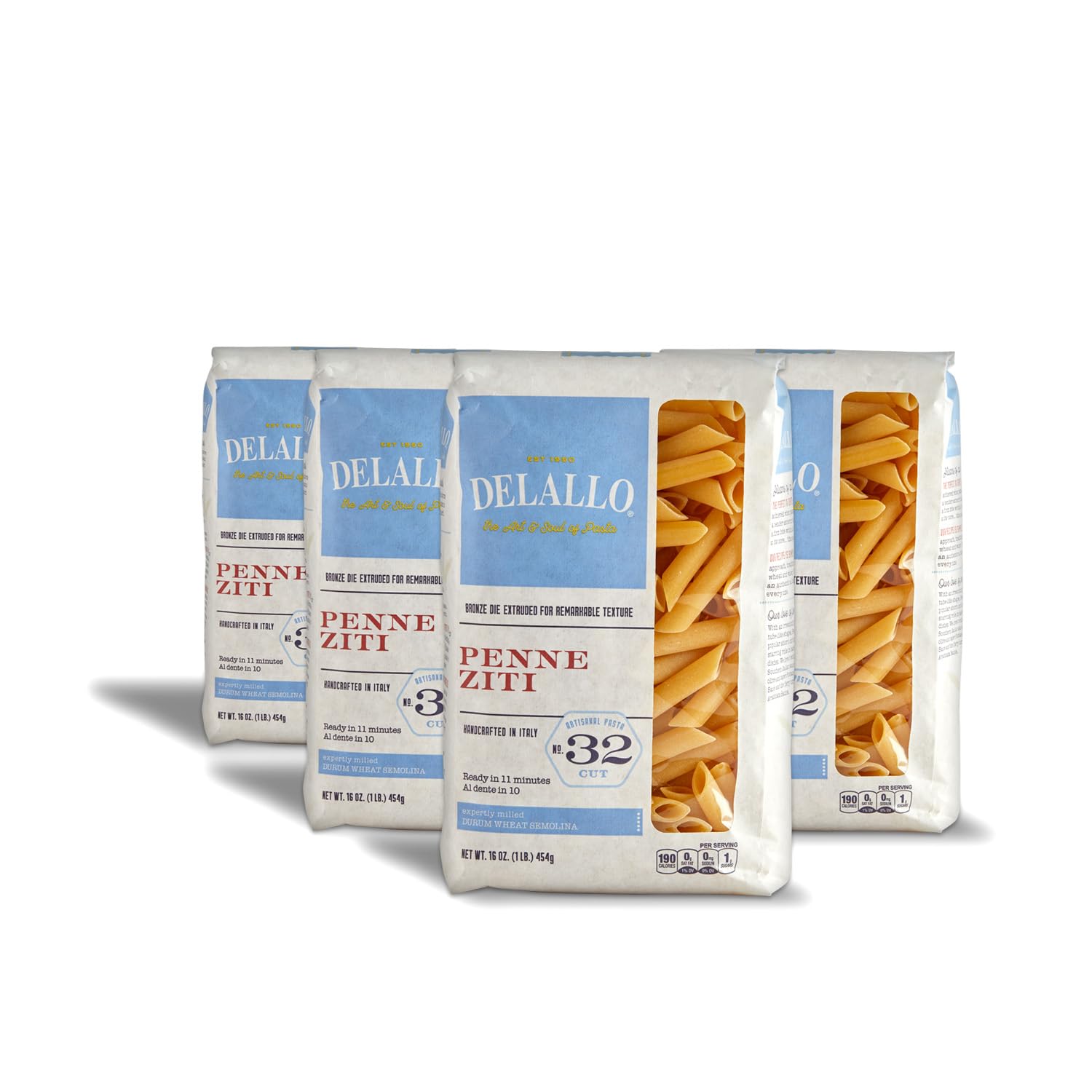 Amazon.com : DeLallo Penne Ziti Pasta, Made in Italy, Bronze Cut
