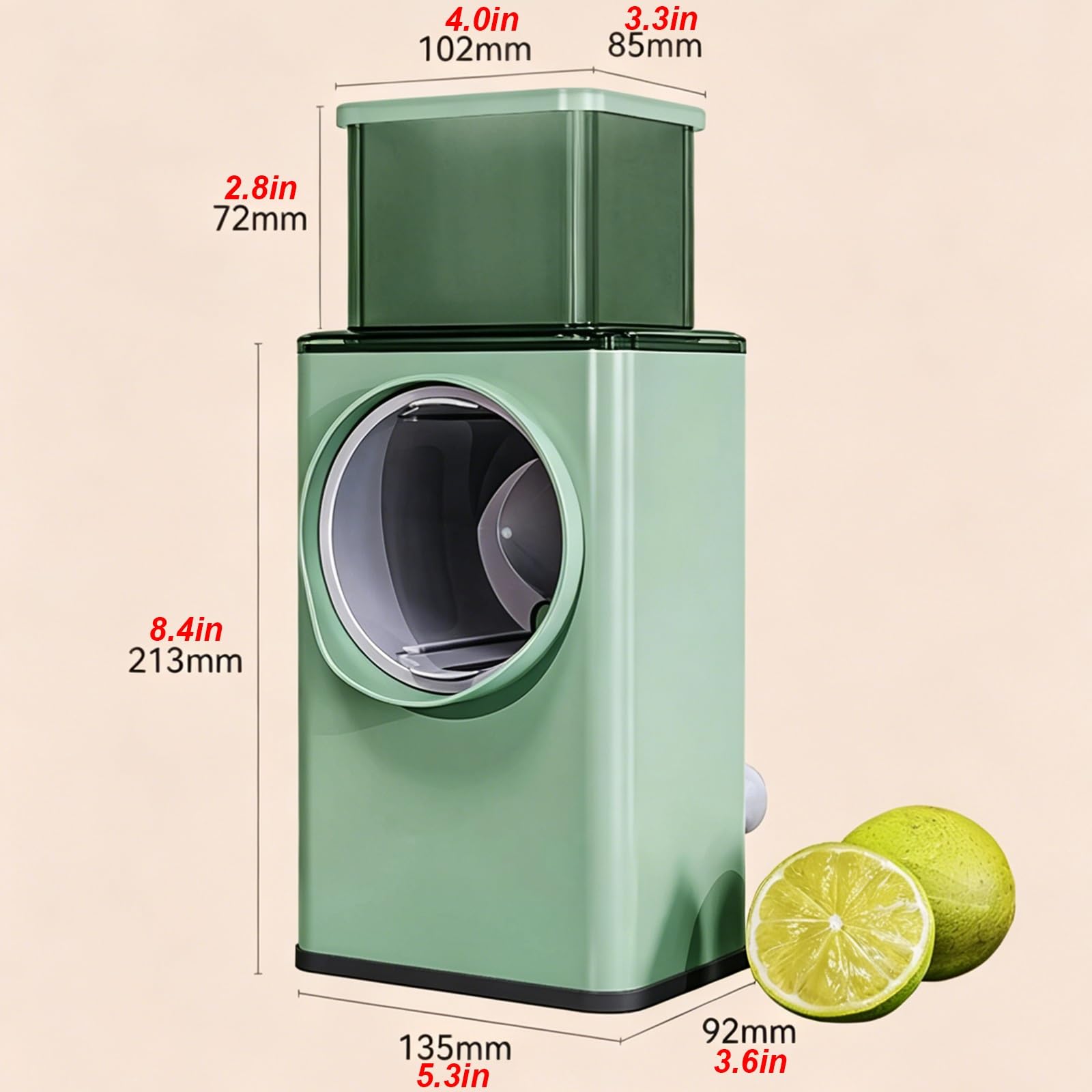 Cortador de Verdura, Picador de Verduras, Mandolina Cocina Profesional, Base Succión, Mango Que Ahorra Esfuerzo, Caja Almacenamiento Cuchillas, Cocinar Fácilmente