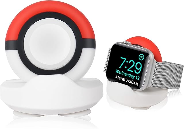 AXFEE Charger Stand Compatible with iWatch, Silicone Dock Holder, Desk Stand, Charging Station Dock Holder Compatible with All Apple Watch Series Ultra/SE/8/7/6/5/4/3/2/1 (Not Include Charger)