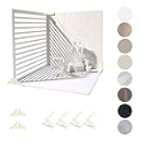 4PCS Double Sided Backdrop Boards, 16x16 inch Waterproof Photo Backdrop with 4PCS Board Brackets, 2PCS Pane Brackets, 1PCS 16x16 inch Window Shadow Pane for Food, Jewelry Photo Shooting