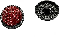 Vista 10 de 10 unidades de botones redondos de metal con strass para ropa, accesorios de costura DIY, decoración de boda, venta al por mayor, botón de moda