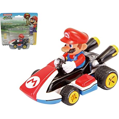 Carrera Pull & Speed Official Licensed Kids Mario Kart Toy Car Pull...