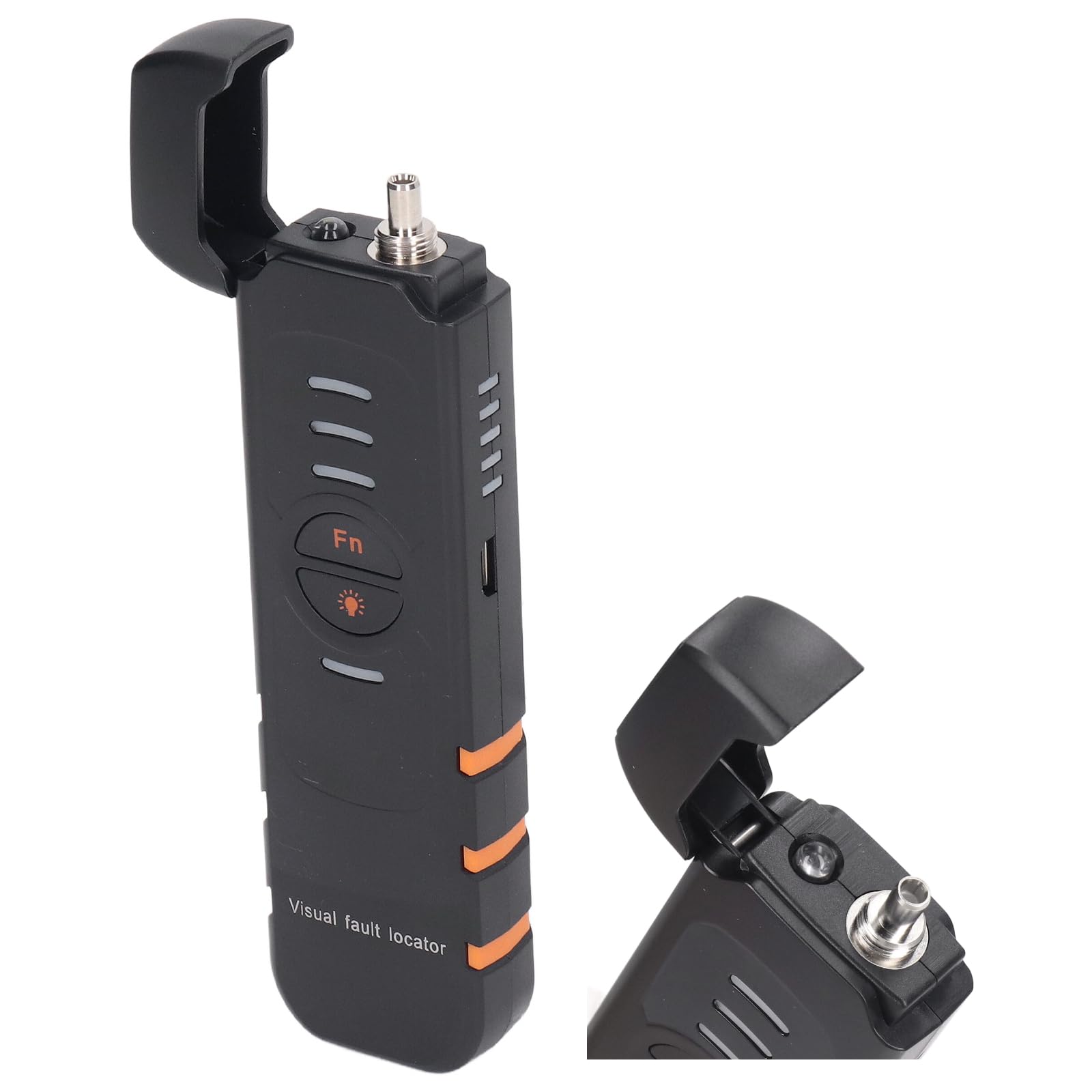 Localisateur Visuel de Défauts, 5 km Testeur de Fibre Optique FTTH avec Interface Universelle 2,5 mm, Testeur à Stylo à Lumière Rouge VFL, Testeur Fibre Optique, pour Interface FC SC ST