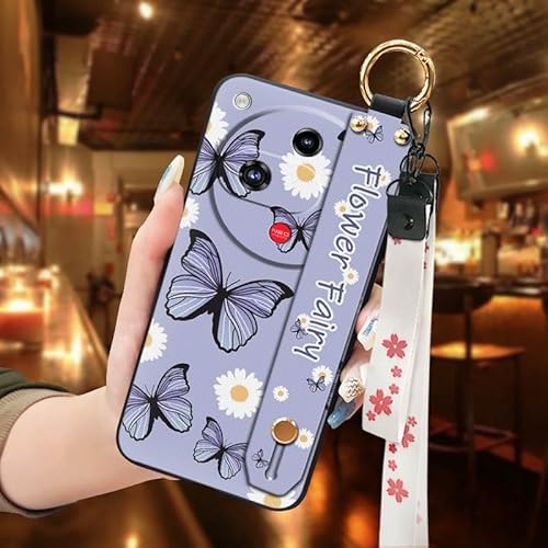 Phone Case Compatible with ZTE Nubia Focus2 5G, Wrist Strap Phone Holder Protective Dirt-resistant Waterproof Shockproof Soft ca