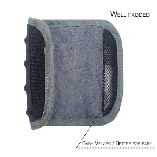 Miniatura 5 de Funda de correa de asiento de automóvil para bebé, cojín para cinturón de seguridad, almohadillas para cinturón para portabebés, cochecito,