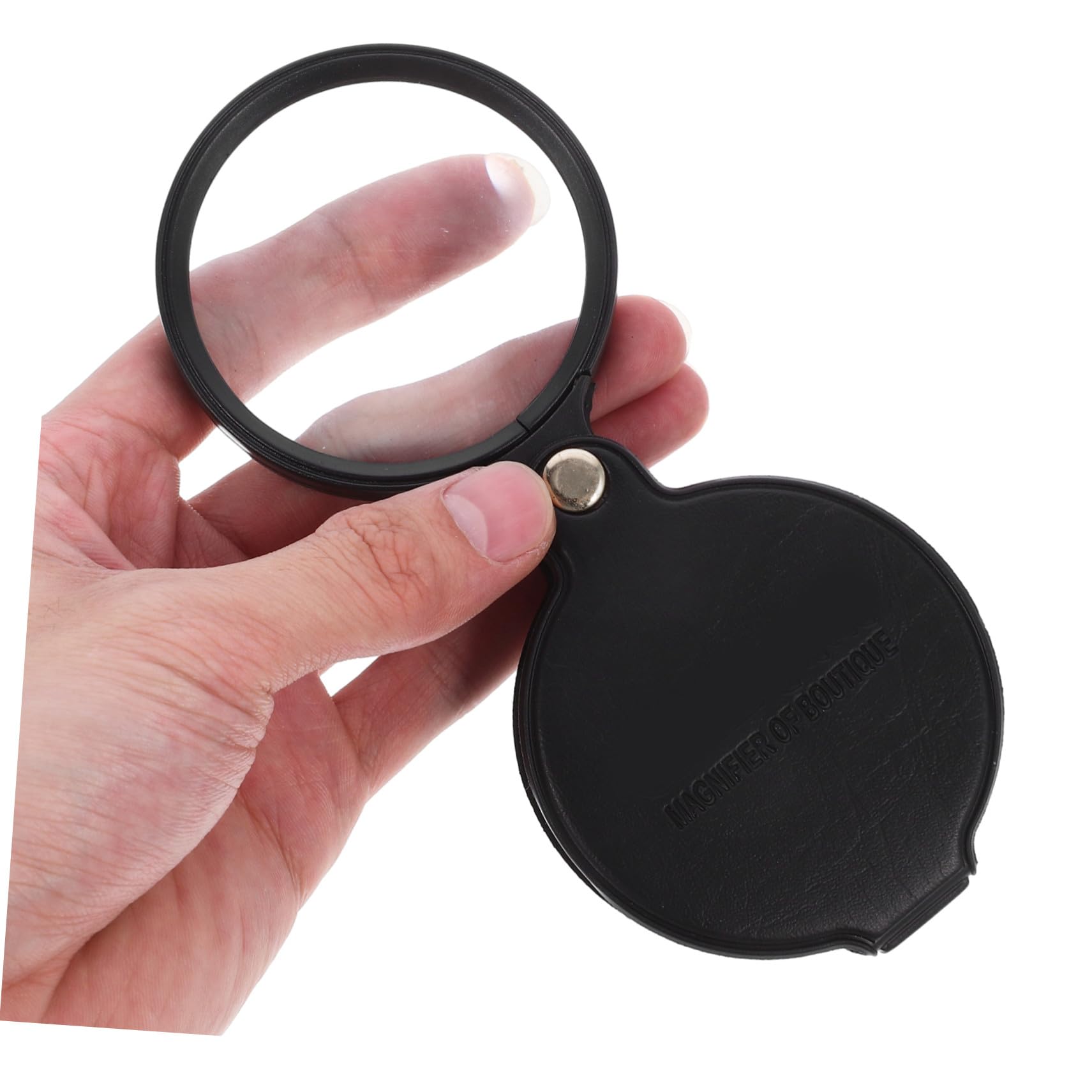 Lurrose 5St Lupe büchet plastikenten Magnifying Mirror vergrösserungsbrillen vergrößerungsglas hochstihl Magnifier Handvergrößerung Gadgets Schmuck tragbar wiederaufladbar Black