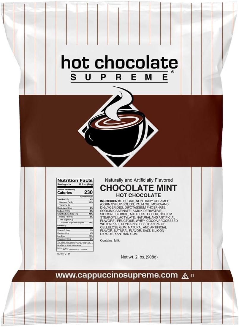 Hot Chocolate Supreme 2 lb bag Chocolate Mint Hot Chocolate Mix