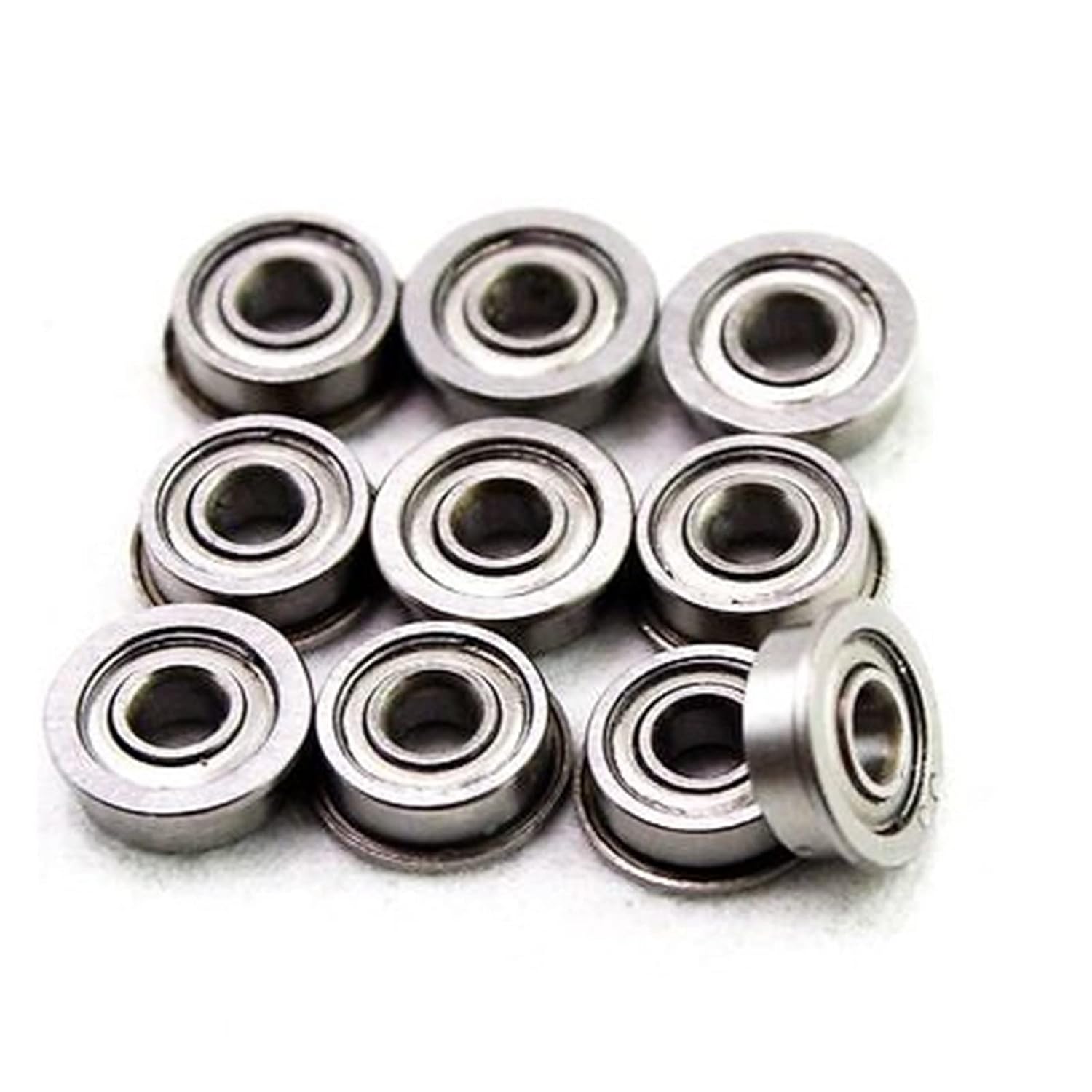 10pcs Shielded Model Flange Bearing 8 X 22 X 7mm F608